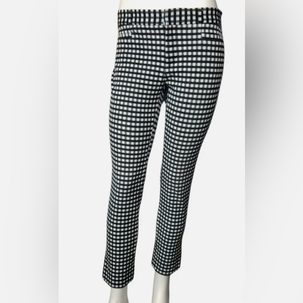 Banana Republic Sloan Checker Pant (size: 4)